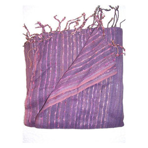 Stripe Style Design Handloom Scarf Long Length Elegant Fashion Accessory Soft Lightweight Premium Woven <b>Wrap</b> <b>Shawl</b> Casual Formal - Product Image 2
