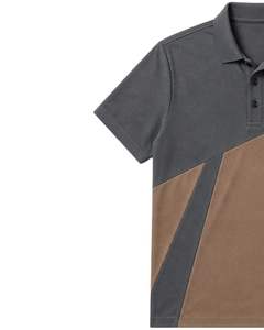 Chemise pour homme en piqué de coton diagonale respirant, brodée, personnalisée, vêtements décontractés de qualité supérieure, OEM ODM, marque privée - Product Image 6
