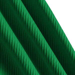 Women's Solid <b>Green</b> Ribbed V-Neck Slim Fit Sleeveless <b>Tank</b> <b>Top</b> with Ruched Detail Quick Dry & Breathable Summer Wear - Product Image 6