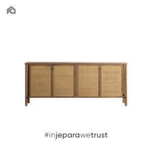 Mueble de Cocina de Diseño Contemporáneo de Madera de Teca con Cuerda para Sala de Estar y Dormitorio, Venta al por Mayor de Fábrica - Product Image 1