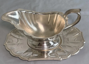 Recipientes para salsa de plata de ley vintage con bandeja, recipientes para salsa de acero inoxidable para el hogar y la cocina, de la India - Product Image 6