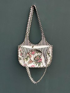 Bolso de Hombro Acolchado de Algodón Estilo Bohemio al por Mayor para Mujer, Bolso Tote Casual Ligero - Product Image 3