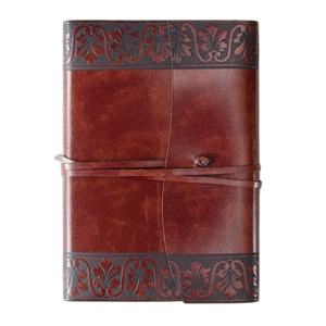 Diario de Viaje Fiore A5, Personalizado, Hecho a Mano, de Cuero Genuino Italiano, Recargable, Cosido con Hilo (21x15cm) - Product Image 1