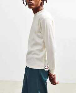 T-shirt d'hiver en coton haute densité |   T-shirt thermique en coton gaufré de qualité supérieure pour hommes, vente en gros OEM ODM - Product Image 5