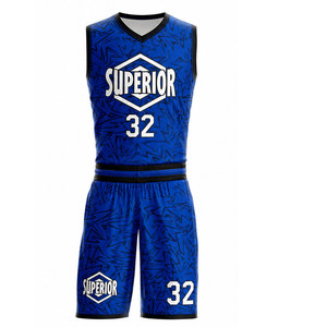 Uniforme de basketball haute performance avec couleurs d'équipe personnalisées, coutures renforcées et tissu anti-humidité - Product Image 1