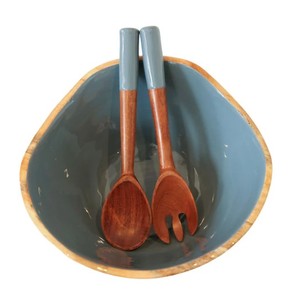 Tazón de madera para servir, tazón para ensalada, tazón para aperitivos, tazón para frutas, tazón para frutos secos, tazón para dulces, tazón para postres, tazón para cereales, tazón para arroz, tazón para sopa - Product Image 2