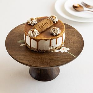 Solid Wood Cake Stand For <b>Birthday</b> Wedding And Party Decoration Wooden Cake Stand For Dessert <b>Table</b> And Home Use Handcrafted - Product Image 1