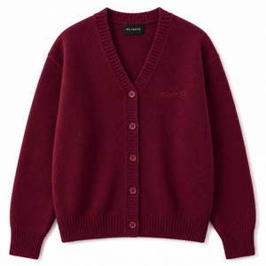 Suéter Cárdigan de Punto Personalizado con Logotipo para Mujer |   Cárdigan Casual de Moda con Cuello en V, Botones al Frente, Manga Larga y Tejido Acanalado |   Cárdigan para damas - Product Image 3