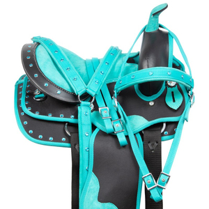 Silla de Montar Occidental para Caballo 100% Cuero Genuino, Transpirable, Color y Diseño Personalizables, Logotipo Personalizado, OEM/ODM, Alta Calidad, Precio Competitivo - Product Image 5