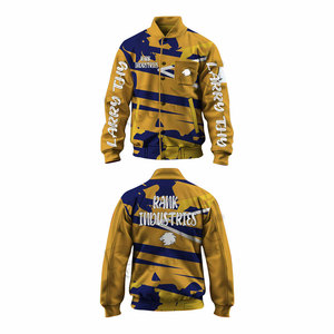 Solid Color Letterman Jacket <b>Covered</b> <b>Button</b> Letterman Winter Jacket Casual Wear Men Letterman Jackets - Product Image 5