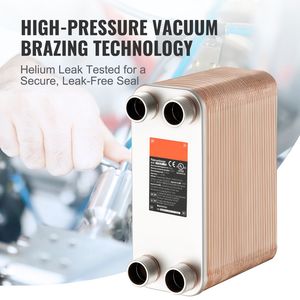 Scambiatore di Calore a Piastre Brasate 5"x12" 80 Piastre Rame/Acciaio Inox 316L Compatibile Acqua/Olio Condizione Nuova - Product Image 5