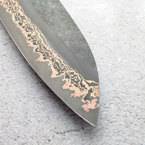 Cuchillo de Chef Hecho a Mano de Cobre Damasco, Cuchillo de Cocina Premium, Cuchillo Profesional para Preparación de Alimentos, Herramienta de Cocina para Restaurantes - Product Image 3