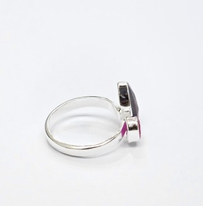 Designer Open Style Pink Tourmaline Gemstone <b>Ring</b> in 925 Sterling Silver Anti Tarnish Handmade <b>Adjustable</b> <b>Ring</b> for Women Wedding - Product Image 5
