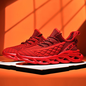 Lightweight Trendy Sports Leisure <b>Sneakers</b> Fly Knit Breathable Mesh Surface Comfortable Buffer Design Outdoor Jogging Footwear - Product Image 2