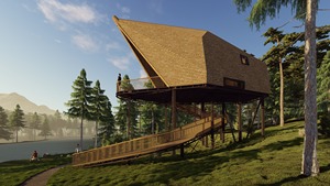 LCB04 Export Tax 0% 40m2 BAMBOO <b>PREFAB</b> <b>HOUSE</b> 100% Eco-Friendly Custom 20FT Prefabricated Building <b>House</b> Hot Sale Cheap - Product Image 6