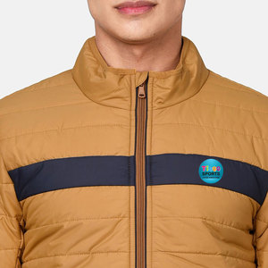 Veste d'hiver matelassée pour homme de haute qualité, respirante et à séchage rapide, avec col montant et logo sur le devant - Product Image 2