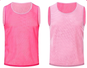 Customized Logo 100% Polyester Adult Child Soccer Team <b>Training</b> Sport <b>Bibs</b> Quick Drying Mesh Fabric Scrimmage Reversible Vest - Product Image 3