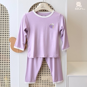 Conjunto de Pijama de Manga Larga para Niños SeunKids, Ropa de Dormir Ligera y Suave, Fabricante de Vietnam - Product Image 4