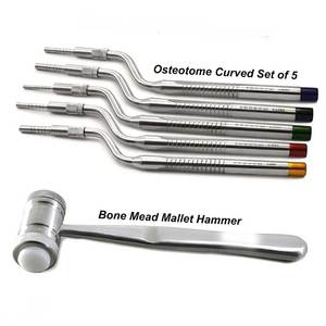 Kit de Osteótomos para Levantamiento de Seno en Implantes Dentales, Martillo para Separar Huesos, Instrumentos Quirúrgicos de Acero Inoxidable con Certificación CE, Uso Oral - Product Image 3
