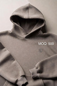 Sudadera con Capucha Extra Grande para Hombre con Logotipo Personalizado, Forro Polar de Fibra de Bambú, Ropa Urbana de Invierno, Sudadera Bordada, Fabricante OEM - Product Image 6