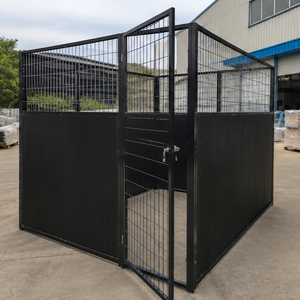 Système de cabine de sécurité industrielle en acier modulaire robuste pour extérieur, avec panneaux grillagés et cage de rangement métallique - Product Image 3