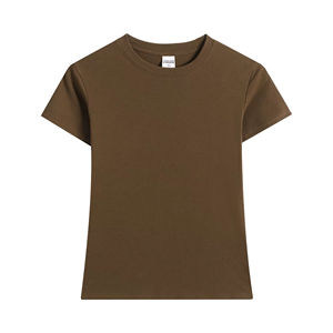 Camisetas de Manga Corta para Mujer, Cuello Redondo, Camisetas de Algodón, Camisetas Básicas Bonitas - Product Image 6