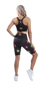 Pantalones Cortos Deportivos de Cintura Baja para Mujer, Transpirables, de Spandex y Algodón, Tejido Elástico con Cordón Ajustable, de Secado Rápido - Product Image 3