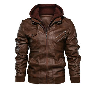 Nouvelles Vestes en Cuir pour Hommes – Blousons Moto Décontractés en PU pour l'Automne – Manteaux en Cuir de Motard – Vêtements de Marque pour Hommes - Product Image 1