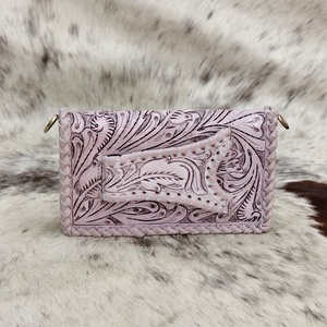 Nouveauté 2026 : Sacs à bandoulière en cuir véritable Venus pour femmes, décorés de lettres florales et d'ornements faits à la main - Product Image 2