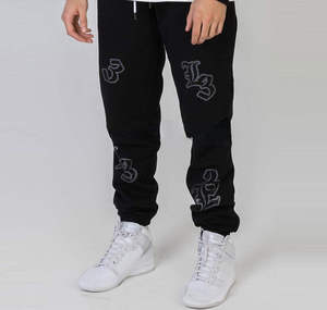 Custom Rhinestones Tracksuits <b>Skeleton</b> Black Color Rhinestones Tracksuit Zipper Pullover Long Sleeve - Product Image 3