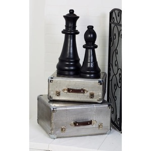 Caja de Almacenamiento Metálica Rectangular de Diseño Industrial con Asas y Tapa con Bisagras para Artículos Diversos, Capacidad de 10-20L, Duradera y Ligera - Product Image 5