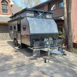 Caravane familiale tout-terrain pour le camping, remorque de voyage, maison mobile avec cuisine, salle de bain et espace de couchage - Product Image 3