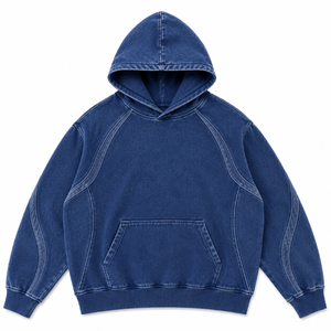 Sudadera con Capucha Y2K de Corte Holgado Personalizada, Fabricante de Ropa Urbana - Product Image 3
