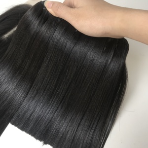 Extensions de cheveux humains vierges vietnamiens cuticule alignée os droit couleur naturelle Double trame en Stock tissage de cheveux - Product Image 6