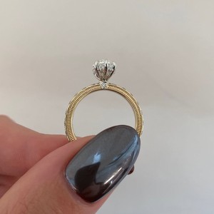 Marquise Cut Lab Grown Diamond Engagement <b>Ring</b> Hidden Halo 925 Sterling <b>Silver</b> Pav Band <b>Solitaire</b> Wedding Anniversary Gift - Product Image 6