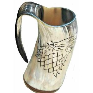 Superior Quality Polished Multi-Colour Viking Horn Beer Mugs <b>Drinkware</b> Hotels Restaurants Vintage Style Thickened Wall - Product Image 3
