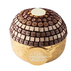 Bandeja de Diseño Clásico con Acabado Plateado Martillado para Dulces Árabes y Servir Chocolate, Ideal para Eid, Ramadán, Bodas y Ocasiones Especiales - Product Image 2