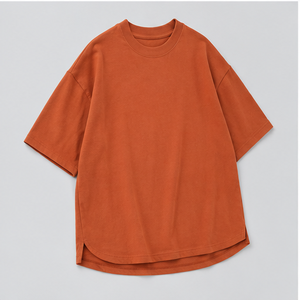Custom Clay Orange Cotton Hemp Athletic <b>Mens</b> Oversized Short Sleeve T-Shirt MTS-OVR-0032 - Product Image 3