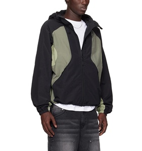 OEM Custom Men's Windbreaker <b>Jacket</b> New Style Solid Pattern <b>Waterproof</b> Windproof For Winter Running Causal <b>Thin</b> Zipper <b>Jacket</b> - Product Image 3