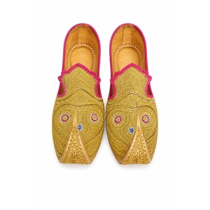 Mocassins à bout pointu avec empeigne en tissu pailleté, motif multicolore, semelle extérieure en caoutchouc respirante, style toutes saisons - Product Image 3