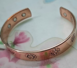 Handmade <b>Copper</b> Magnetic Bracelet Adjustable Cuff <b>Bangle</b> Charm Bracelet Fashion Jewelry for Men Women - Product Image 1