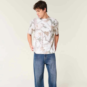 เสื้อยืดเด็กผู้ชายแบบสั่งทำทรงหลวม ผ้าฝ้าย 100% เป็นมิตรกับสิ่งแวดล้อม สไตล์ฮิปฮอป สำหรับใส่ลำลองช่วงฤดูร้อน ราคาขายส่ง - Product Image 3