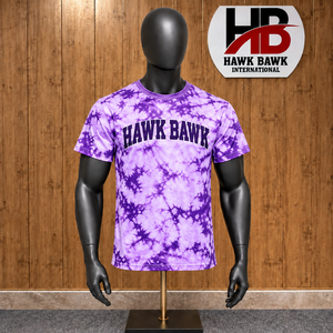 เสื้อยืดผู้ชายลำลองทรงปกติ ลายมัดย้อม สีตามสั่ง แขนสั้น คอกลม ดีไซน์ถัก - Product Image 1