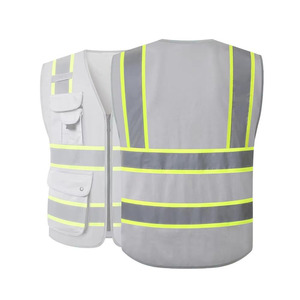 Gilet de sécurité réfléchissant à LED de classe 2 ANSI, en maille, avec fermeture éclair, pour les travailleurs, la circulation routière, la construction, par Nexfit Athletics - Product Image 4