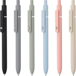 Confezione da 6 Penne Gel a Sfera Retrattili con Inchiostro Nero da 0,5 mm, Asciugatura Rapida, Scrittura Fluida ed Estetica - Product Image 1
