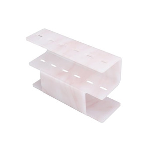 Organizador transparente para espacios de trabajo cosméticos con base estable y múltiples ranuras para un práctico soporte de exhibición de herramientas - Product Image 4