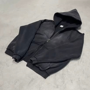 Sudaderas con Capucha para Hombre, Lavado Ácido, de Alta Calidad, Talla Grande, 100% Algodón, Felpa, Unisex, Ropa Urbana, Transpirable, Venta al Por Mayor - Product Image 2
