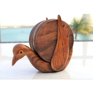 Premium Quality Wood Coaster Reusable Table Accessories Factory Wholesale Custom Acacia Wood Coaster - Product Image 3
