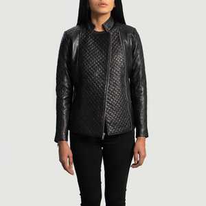 Unique Hot Selling Design <b>Women</b> Leather Jacket Leather <b>Women's</b> Solid Jacket OEM Design Logo Jackets - Product Image 5