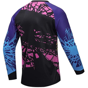 Jersey de Motocross Sublimado, Transpirable, de Poliéster/Nailon, para Carreras de MX y Dirt Bike, Ropa Deportiva de Motociclismo MTB de Secado Rápido, Unisex - Product Image 2
